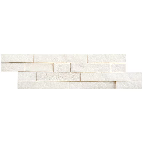 PALAZZO pločice od ukrasnog kamena Brick (10 x 40 cm, Bijele boje)