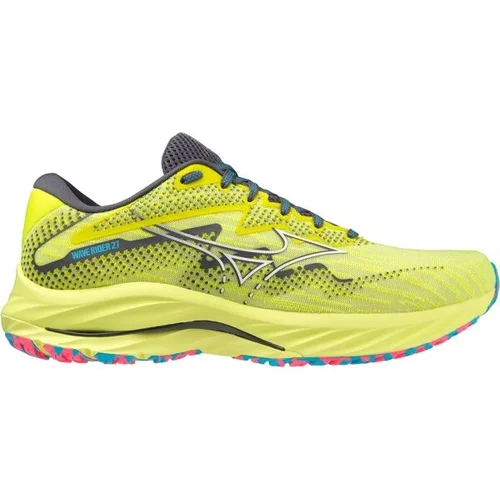 Mizuno WAVE RIDER 27 Muška obuća za trčanje, reflektirajući neon, veličina 45