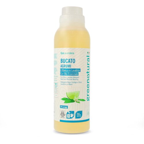 Greenatural Univerzalni ekolo&amp;scaron;ki gel za pranje ve&amp;scaron;a &amp;quot;Limun&amp;quot; ICEA certified 1000 ml Slike