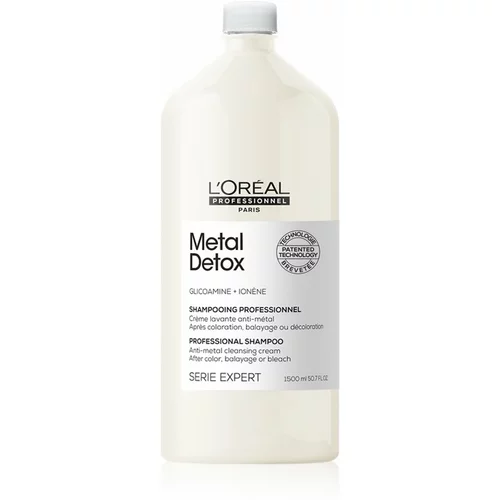 L´Oréal Paris Serie Expert Metal Detox globinsko čistilni šampon za barvane in poškodovane lase 1500 ml