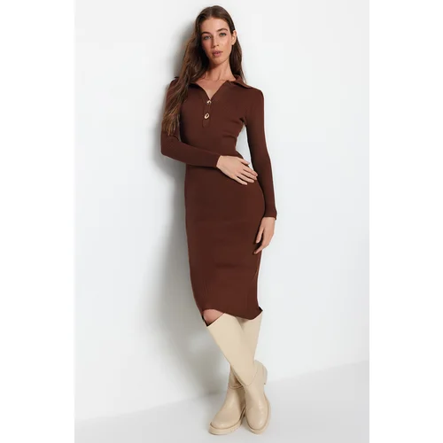 Trendyol Dress - Brown - Bodycon