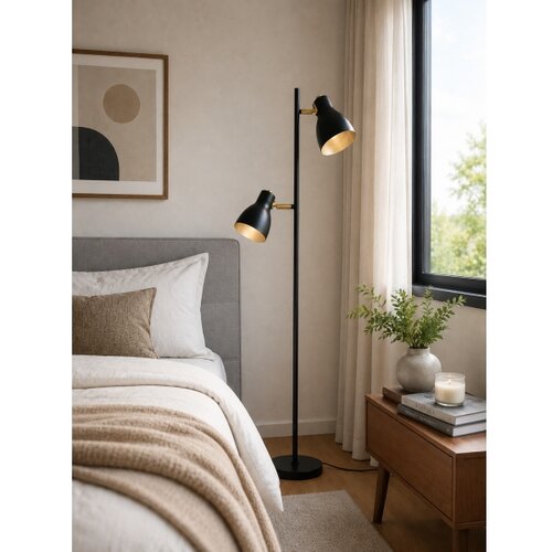  LED podna lampa 1xE27/7W/230V 2700K crna Slike
