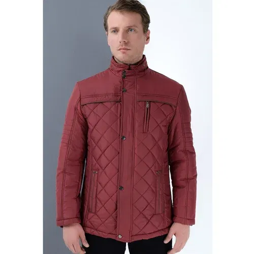 Dewberry M8616 MEN'S COAT-BURGUNDY