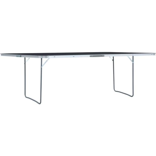  stol za kampiranje sivi aluminijski 240 x 60 cm Slike