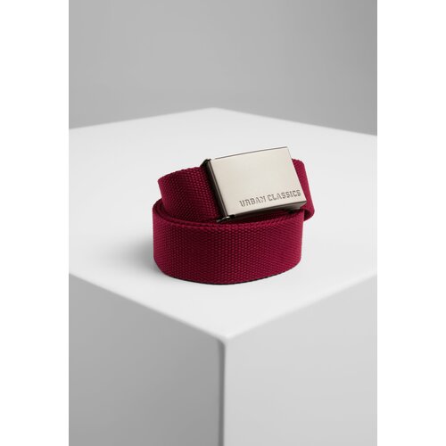 Urban Classics Accessoires Burgundy canvas belts Slike