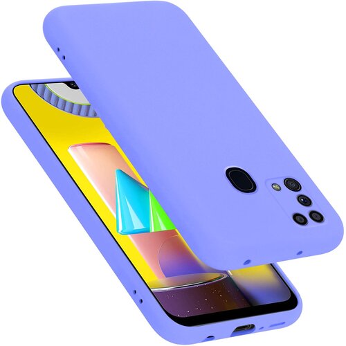 Cadorabo Ohi&amp;scaron;je, združljiv s Samsungom v tekoči lahki vijolični barvi - za&amp;scaron;čitni pokrov iz fleksibilnega silikona TPU, (20583073) Slike