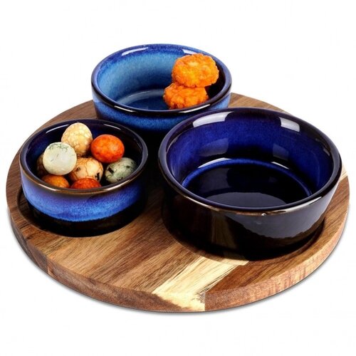 Vilde 139308N - Keramičke činije sa tacnom &ndash; 20 cm, set od 4 komada Cene