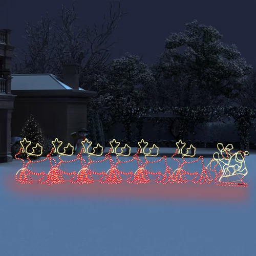  Božićna rasvjeta sa 6 XXL sobova i sanjkama 2160 LED 7 m