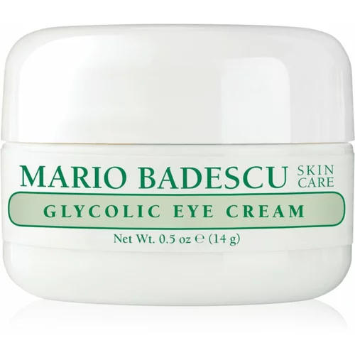 Mario Badescu Glycolic Eye Cream vlažilna krema proti gubam z glikolno kislino za predel okoli oči 14 g