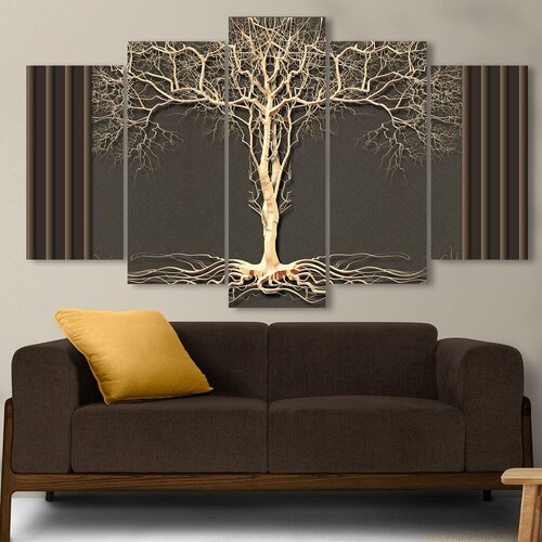 Wallity slika 5MDF4596_60100, 100x60 cm, 5 dijelova Cijene