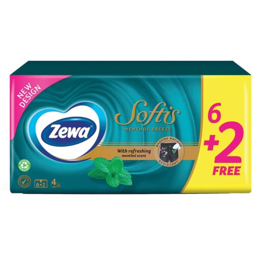 Zewa maramice papirne softis mentol 4sl 6+2,AWT internaciona Cene