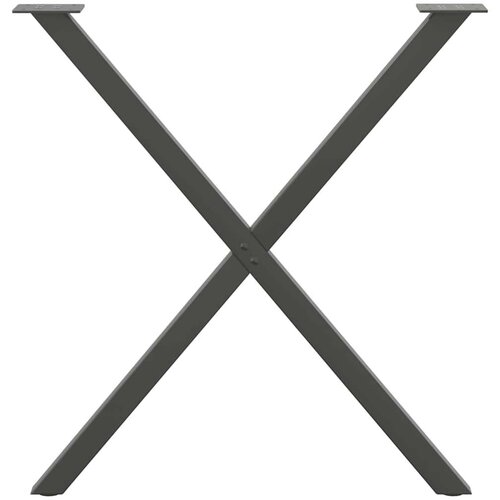 VidaXL Noge blagovaonski stol X-oblika 2 kom 70x(72-73) cm čelik Slike