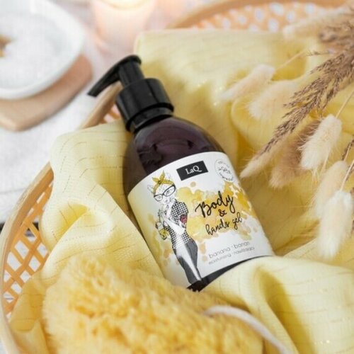 LaQ tečni sapun i gel za tuširanje sa mirisom banane - prirodni proizvod bez isušivanja kože 300ml | kozmo online Cene