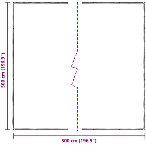  s rupama *Transparent*an 5 x 5 m Polietilen - 5 x 5 m Slike