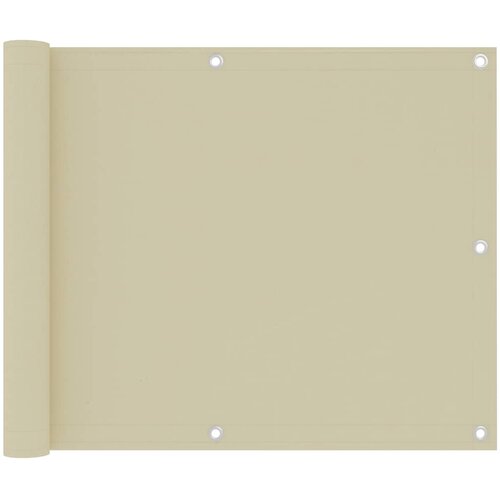 VidaXL Balkonsko platno krem 75x300 cm oksford blago Slike