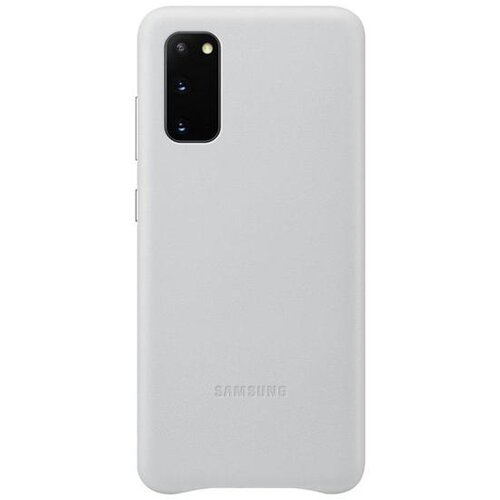 Samsung original usnjen ovitek ef-vg980lse za galaxy s20 g980 - zaščita zadnjega dela - srebrn Cene