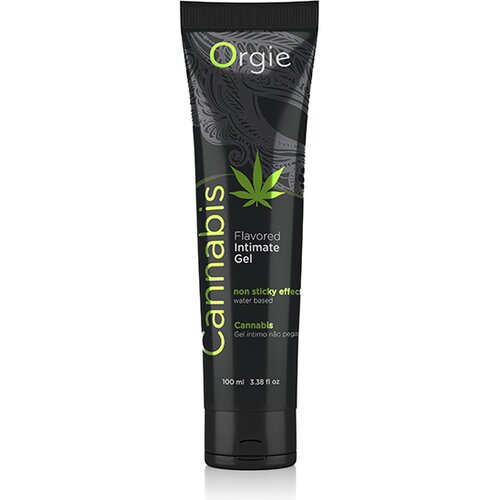 Orgie Lubrikant Lube Tube - Cannabis, 100 ml Slike