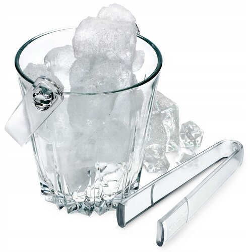 KADAX Vedro za led Steklena posoda s kleščami Klešče za led 800 ml 0,8 l, (5000354956) Cene