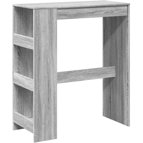 VidaXL Barski stol s držačima boja hrasta 90x40x103,5 cm drveni Slike