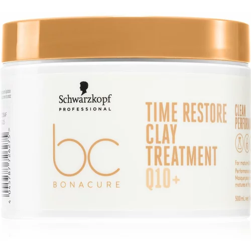Schwarzkopf bC Bonacure Q10+ Time Restore Clay Treatment maska za jačanje kose 500 ml