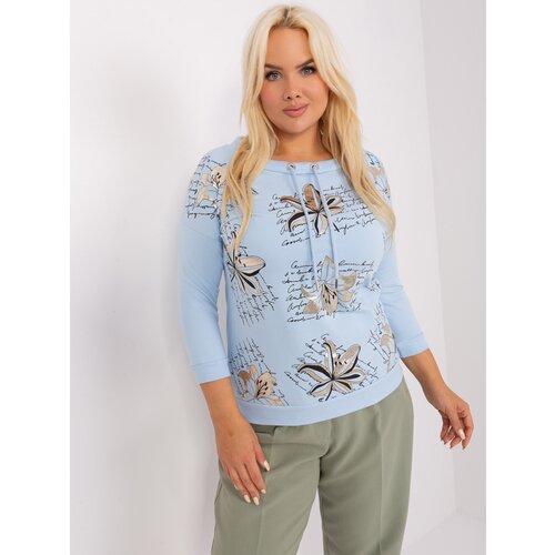 RELEVANCE Blouse-RV-BZ-9073.86-light blue Cene