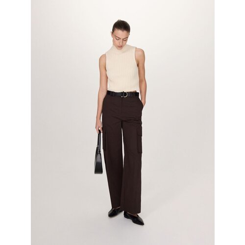Reserved Ladies` trousers & belt - rjava Cene