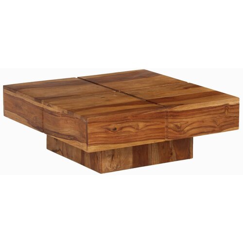 VidaXL Klubska mizica iz trdnega palisandra 80x80x30 cm Slike