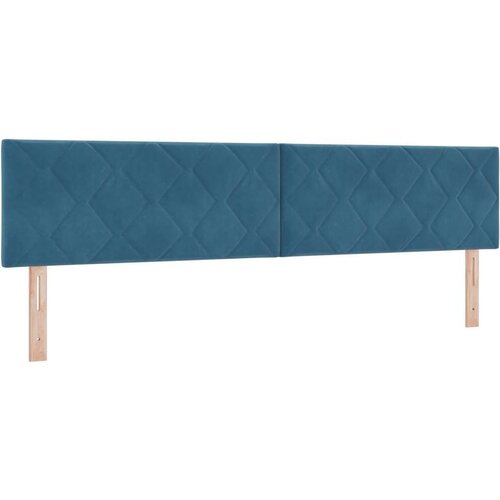 VidaXL Box Spring Krevet s Madracem Tamnoplavi 200x200 cm Bar&amp;scaron;un Slike