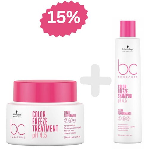 Schwarzkopf Professional BC Color Freeze pH 4.5 &amp;scaron;ampon + maska Slike