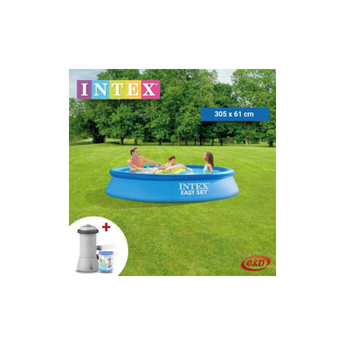 Intex Bazen; Easy Set; 305 x 61 cm + PUMPA Slike