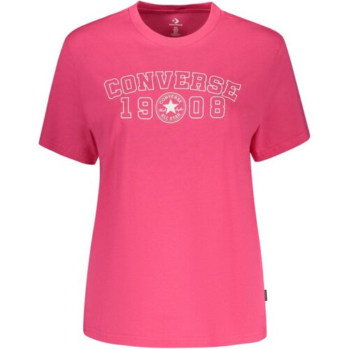 Converse ženska majica kratkih rukava s printom roza Cijene