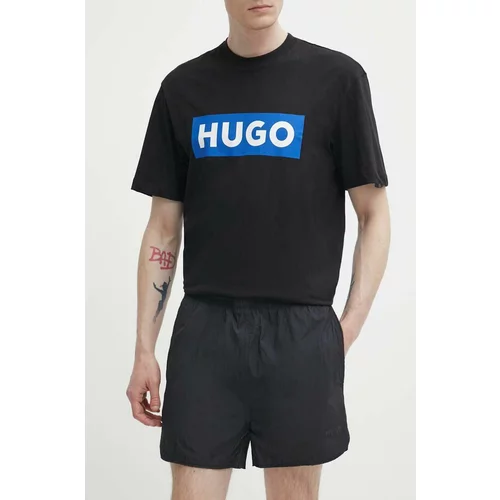 Hugo Kratke hlače za muškarce, boja: crna, 50511160