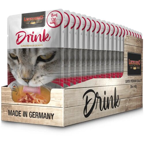 Leonardo Drink kremasta poslastica za mačke, govedina Slike