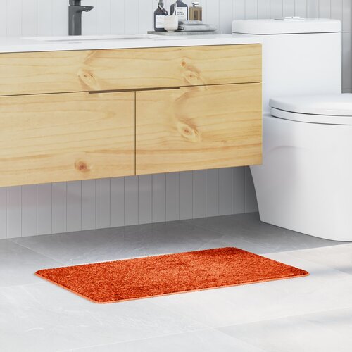 vidaXL Oranžna Bombaž 50 x 80 cm Kopalna preproga Pravokotna Cene