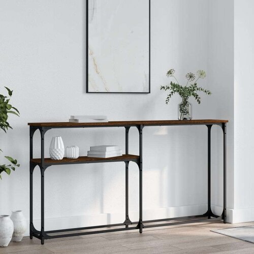  Konzolni stol boja hrasta 145 x 22 5 x 75 cm konstruirano drvo Cijene