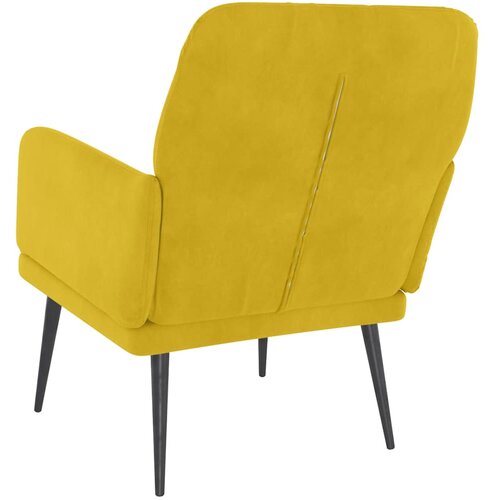 Fotelja žuta 62x79x79 cm bar&amp;scaron;unasta Slike