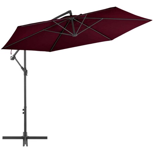  Nihajni senčnik z aluminijastim drogom bordo rdeč 300 cm, (20692909) Cene