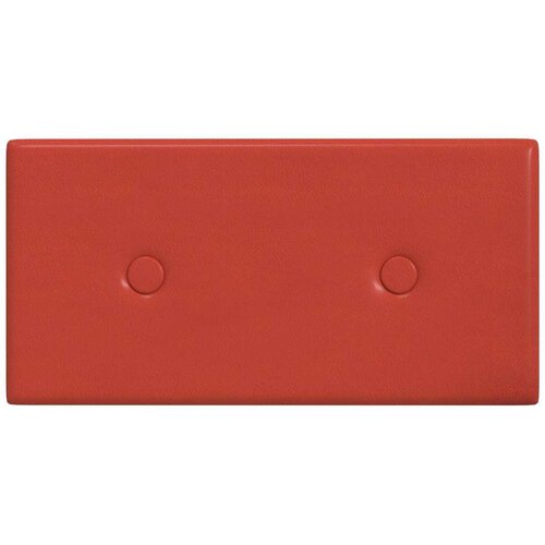  Zidna uzglavlja 12 pcs Crvena 30 x 15 cm Lažna koža - Crvena 30 x 15 cm Slike