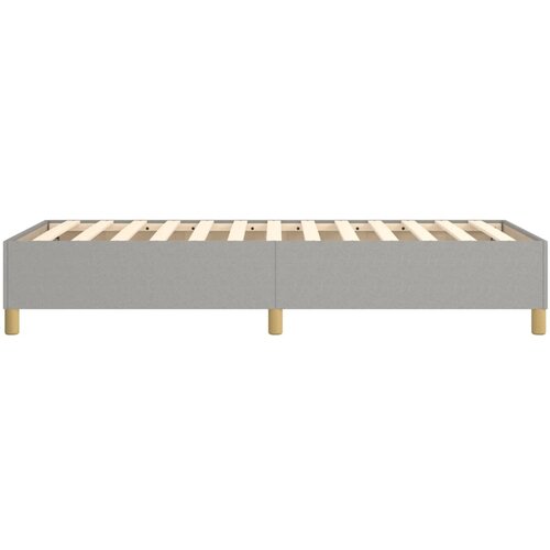  Okvir za krevet s oprugom svjetlosivi 90x200 cm od tkanine Slike