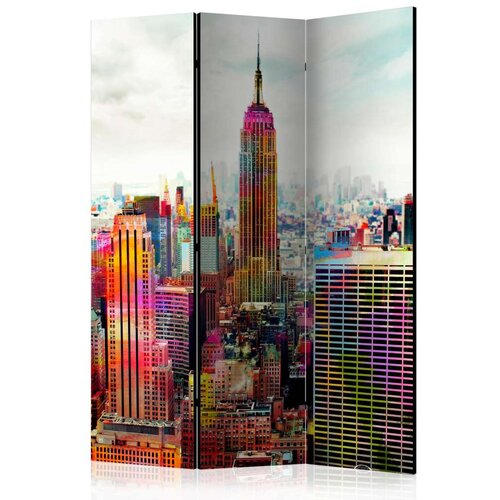  Paravan u 3 dijela - Colors of New York City [Room Dividers] 135x172 Slike