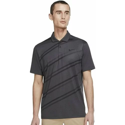 Nike Dri-Fit Vapor Mens Polo Shirt Dark Smoke Grey/Black M