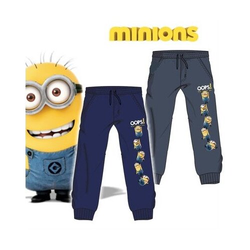  Fantovske jogging hlače MINIONS v modri barvi - 3 leta Slike