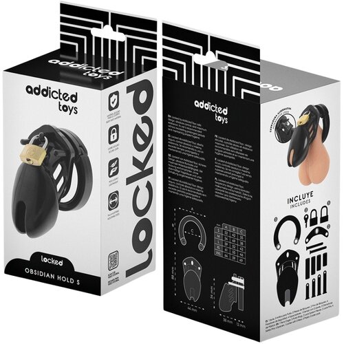 Addicted Toys Locked kletka za penis addicted toys obsidian hold (s) Slike