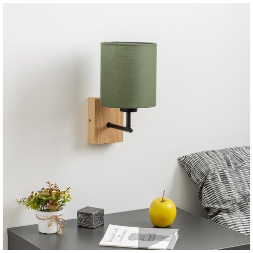  Brilagi - Zidna lampa NUBILA WOOD 1xE27/25W/230V hrast/zelena Cene
