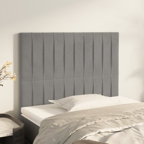  Uzglavlje svijetlosivo 90x5x118/128 cm bar&scaron;unasto Cijene