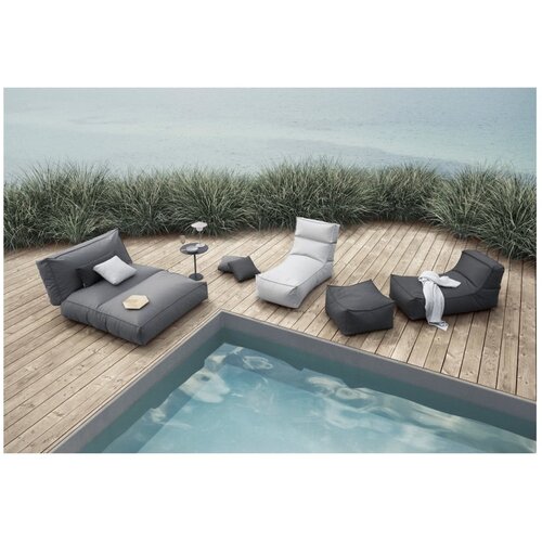 Blomus Temno siv vrtni ležalnik Coal, 120 x 190 cm Slike