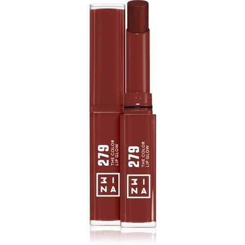 3INA The Color Lip Glow vlažilna šminka s sijajem odtenek 279 - True, brown red 1,6 g