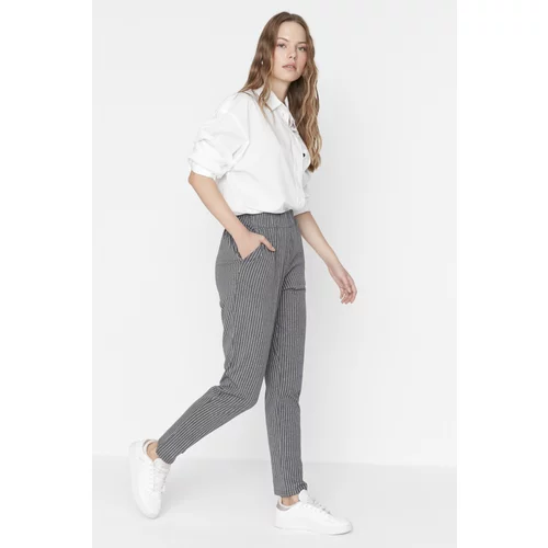 Trendyol Pants - Gray - Carrot pants