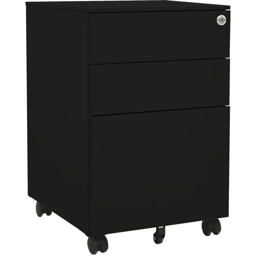 VidaXL Premična omara za dokumente črna 39x45x60 cm jeklo, (20705437) Slike