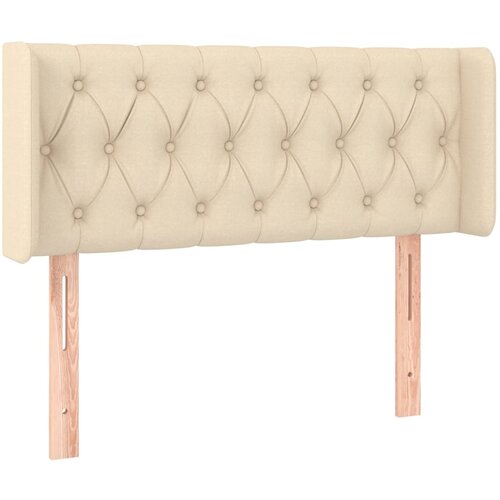 Maison Chic vzglavna omarica - nočna omarica - posteljna omarica z u&amp;scaron;esi krem 93x16x78/88 cm blago, (21712710) Slike